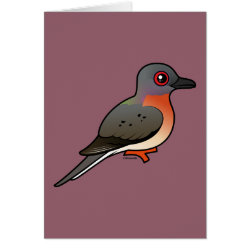 Birdorable Passenger Pigeon Greeting Card