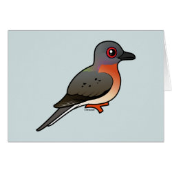 Birdorable Passenger Pigeon Greeting Card