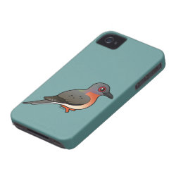 Birdorable Passenger Pigeon Case-Mate iPhone 4 Barely There Universal Case