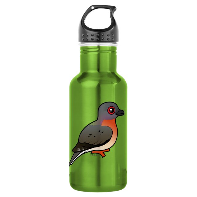Cute Birdorable Passenger Pigeon Water Bottle (24 oz)