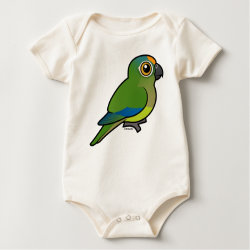Birdorable Peach-fronted Parakeet Infant Organic Creeper