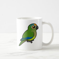 Birdorable Peach-fronted Parakeet Classic White Mug