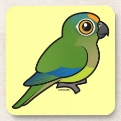 Birdorable Peach-fronted Parakeet Beverage Coaster