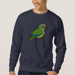 Birdorable Peach-fronted Parakeet Men's Basic Sweatshirt