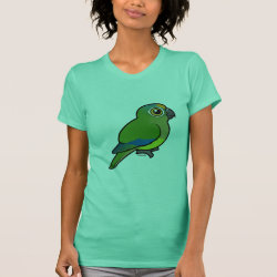 Birdorable Peach-fronted Parakeet Women's American Apparel Fine Jersey Short Sleeve T-Shirt