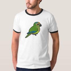 Birdorable Peach-fronted Parakeet Men's Basic Ringer T-Shirt
