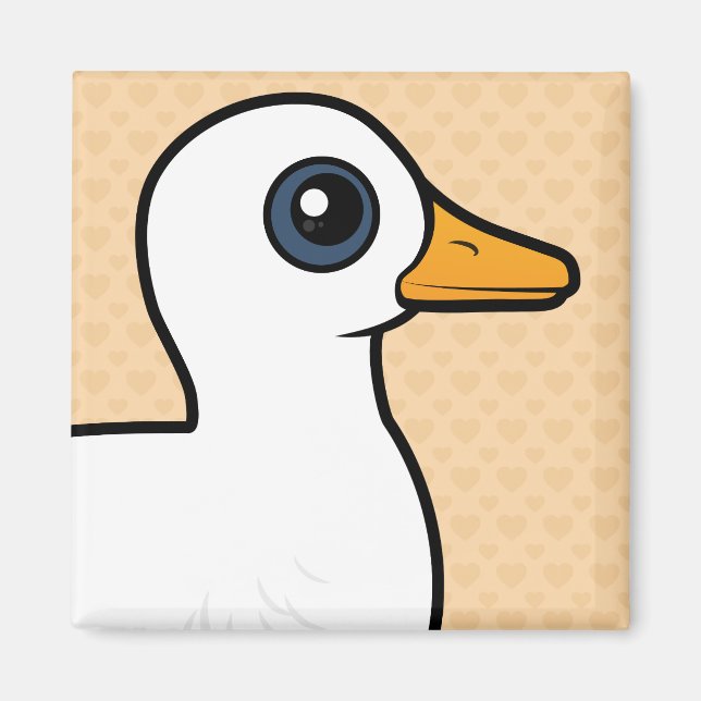 Birdorable Pekin Duck Magnet (Front)