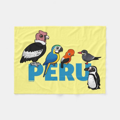 Birdorable Peru Fleece Blanket