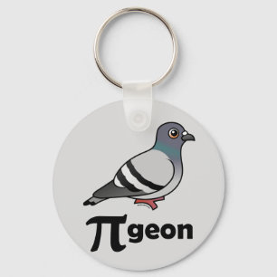 Birdorable PI-geon / Pigeon Pi Keychain