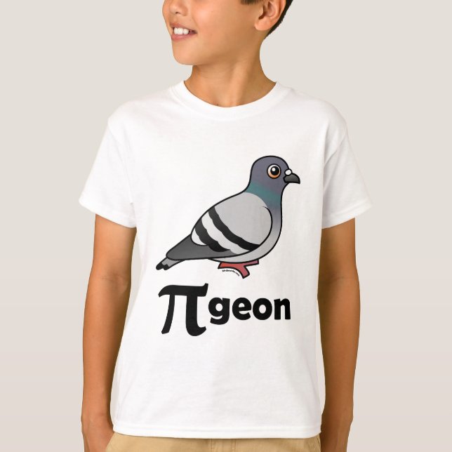 Birdorable PI-geon / Pigeon Pi T-Shirt (Front)