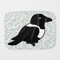 Pied Crow Burp Cloth