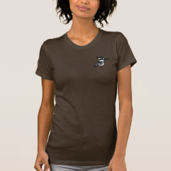 Pied Kingfisher Women's American Apparel Fine Jersey Short Sleeve T-Shirt