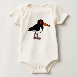 Birdorable Pied Oystercatcher Infant Organic Creeper
