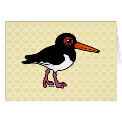 Birdorable Pied Oystercatcher Greeting Card