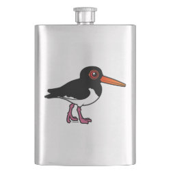 Birdorable Pied Oystercatcher Stainless Steel Flask