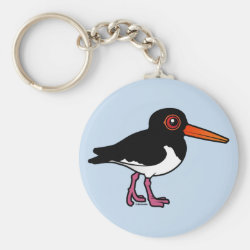Birdorable Pied Oystercatcher Basic Button Keychain