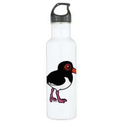 Birdorable Pied Oystercatcher Water Bottle (24 oz)