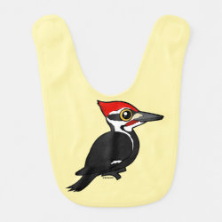 PIleated Woodpecker Baby Bib
