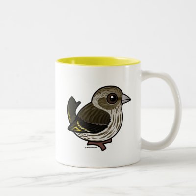 Birdorable Pine Siskin Two-Tone Coffee Mug