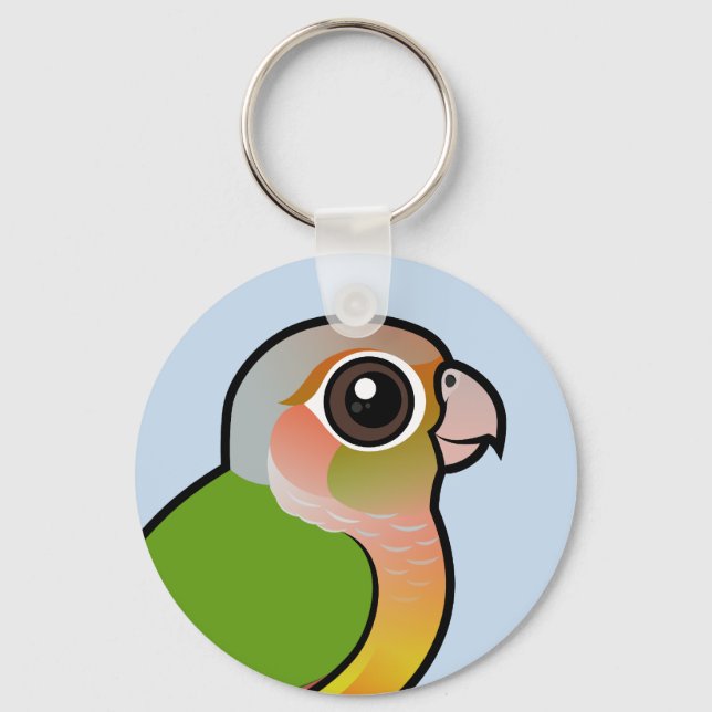 Birdorable Pineapple Green-cheeked Conure Keychain (Front)
