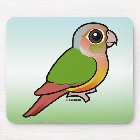 Birdorable Cute Pineapple Green-cheeked Conure Mousepad