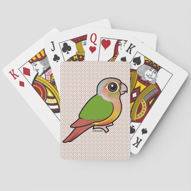Birdorable Pineapple Green-cheeked Conure Poker Cards (Back)