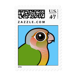 Pineapple Green-cheeked Conure Small Stamp 1.8