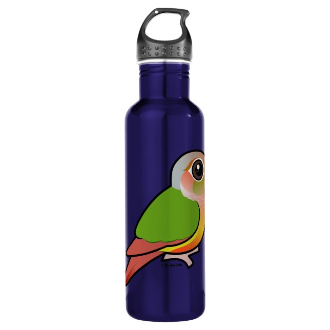 Birdorable Pineapple Green-cheeked Conure Stainless Steel Water Bottle (Front)