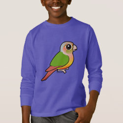 Pineapple Green-cheeked Conure Kids' Basic Long Sleeve T-Shirt