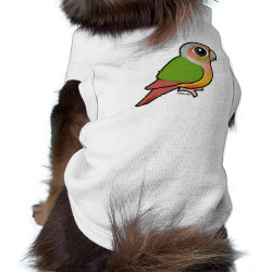 Pineapple Green-cheeked Conure Dog Sleeveless T-Shirt