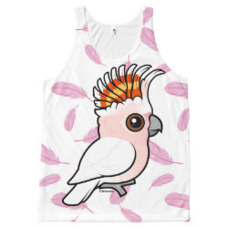 Pink Cockatoo All-Over Printed Unisex Tank
