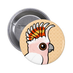 Pink Cockatoo Round Button