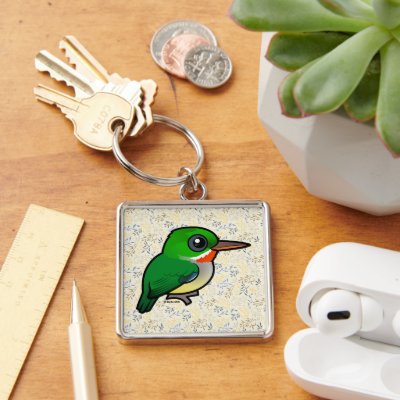 Birdorable Puerto Rican Tody Keychain