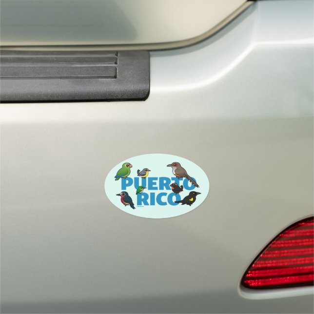 Birdorable Puerto Rico feat. Endemic Birds Car Magnet (In Situ)