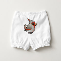 Pyrrhuloxia Baby's Ruffled Diaper Cover