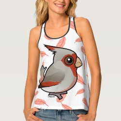Pyrrhuloxia Women's All-Over Print Racerback Tank Top