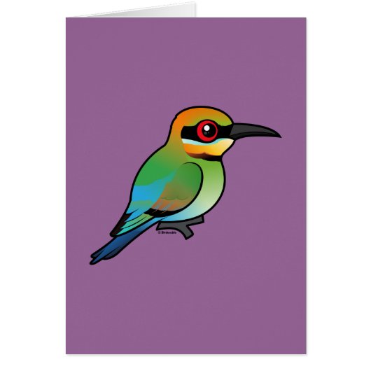 Birdorable Rainbow Bee-eater Cards (Front)