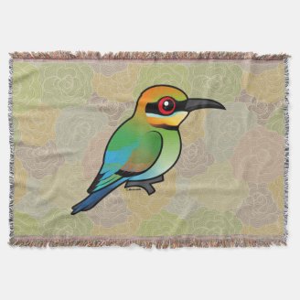 Rainbow Bee-eater Throw Blanket