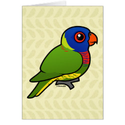 Birdorable Rainbow Lorikeet Note Card