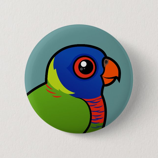 Birdorable Rainbow Lorikeet Pinback Button (Front)