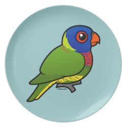 Birdorable Rainbow Lorikeet Plate