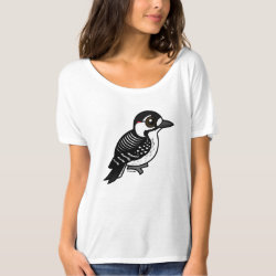 Birdorable Red-cockaded Woodpecker Women's Bella+Canvas Slouchy Boyfriend T-Shirt