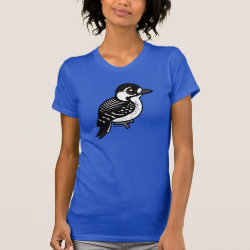 Birdorable Red-cockaded Woodpecker Women's American Apparel Fine Jersey Short Sleeve T-Shirt