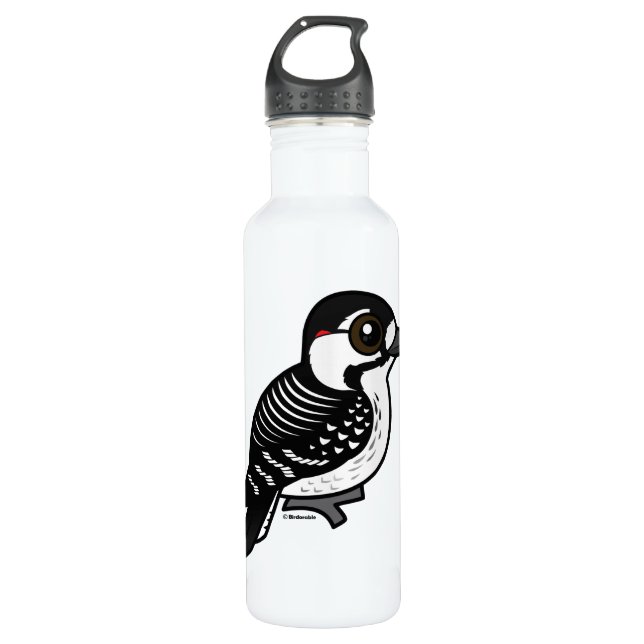 Birdorable Red-cockaded Woodpecker Water Bottle (Front)