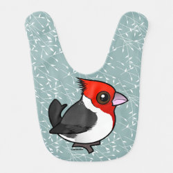 Red-crested Cardinal Baby Bib