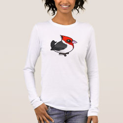 Red-crested Cardinal Women's Basic Long Sleeve T-Shirt