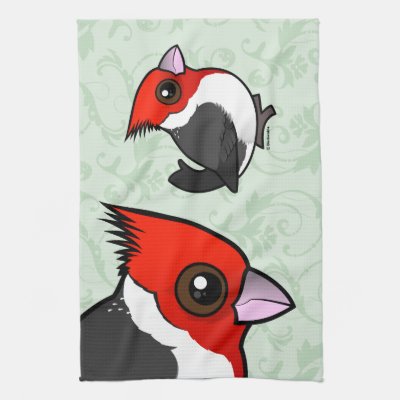 Birdorable Red-crested Cardinal Towel