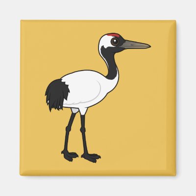 Birdorable Red-crowned Crane Magnet