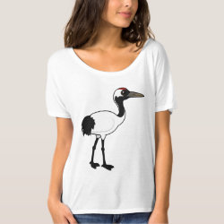Red-crowned Crane Women's Bella+Canvas Slouchy Boyfriend T-Shirt