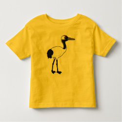 Red-crowned Crane Toddler Fine Jersey T-Shirt